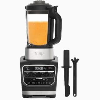 Ninja Foodi HB150EU mixeur et soupe, 1000W, verre 1,7L, 10 programmes Auto-iQ, mixeur chaud et froid, élément chauffant intégré, noir.