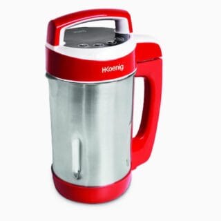 H.Koenig Blender à Soupe Chauffant 1.1L MXC18 Inox, Multifonctions professionnel, Fonction mixage, 2 Programmes de cuisson, 850W [Classe énergétique A+]